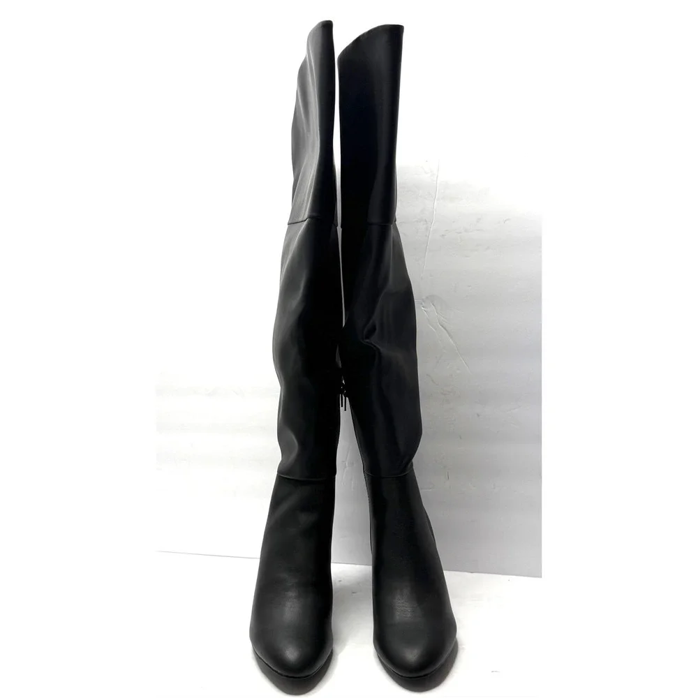 Madden Girl Women's Decode Over-The-Knee Dress Boots Black Size 8.5 NWT/BOX